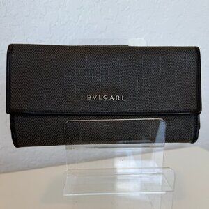 Bvlgari Black Long Wallet